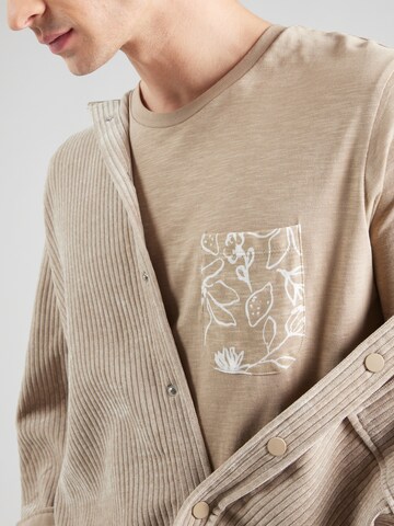 T-Shirt 'JJROX' JACK & JONES en beige