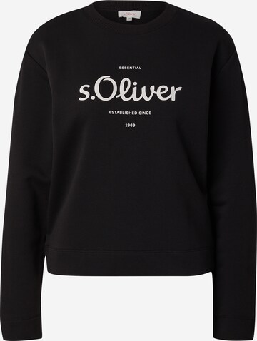 s.Oliver Sweatshirt i svart: framsida