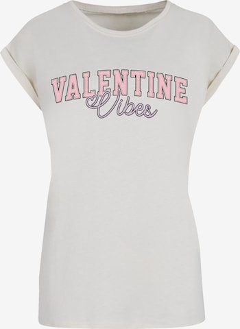 F4NT4STIC T-Shirt 'Valentinstag Valentine Vibes' in Beige: Vorderseite