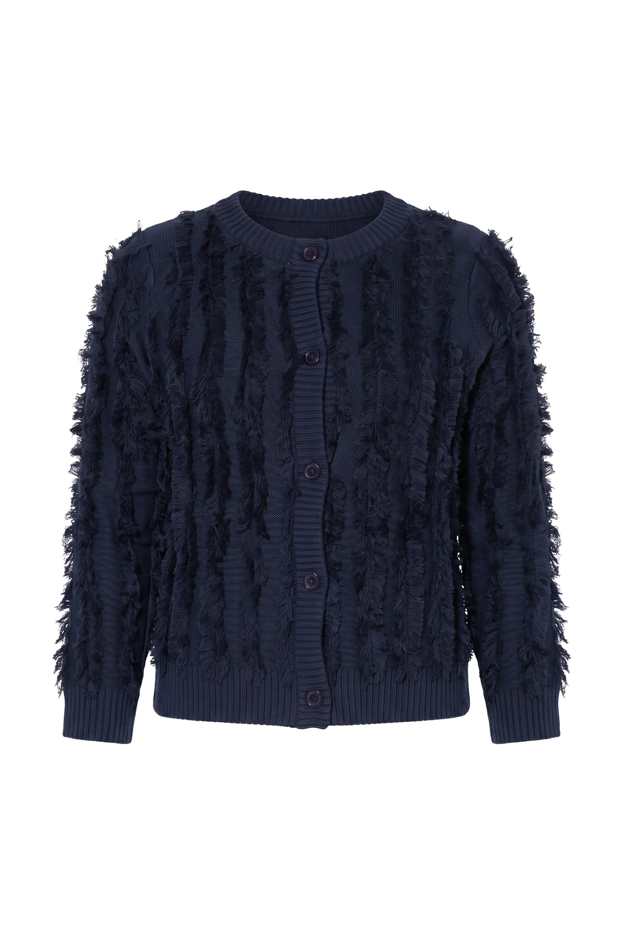 Ulla Popken Knit cardigan in Blue: front