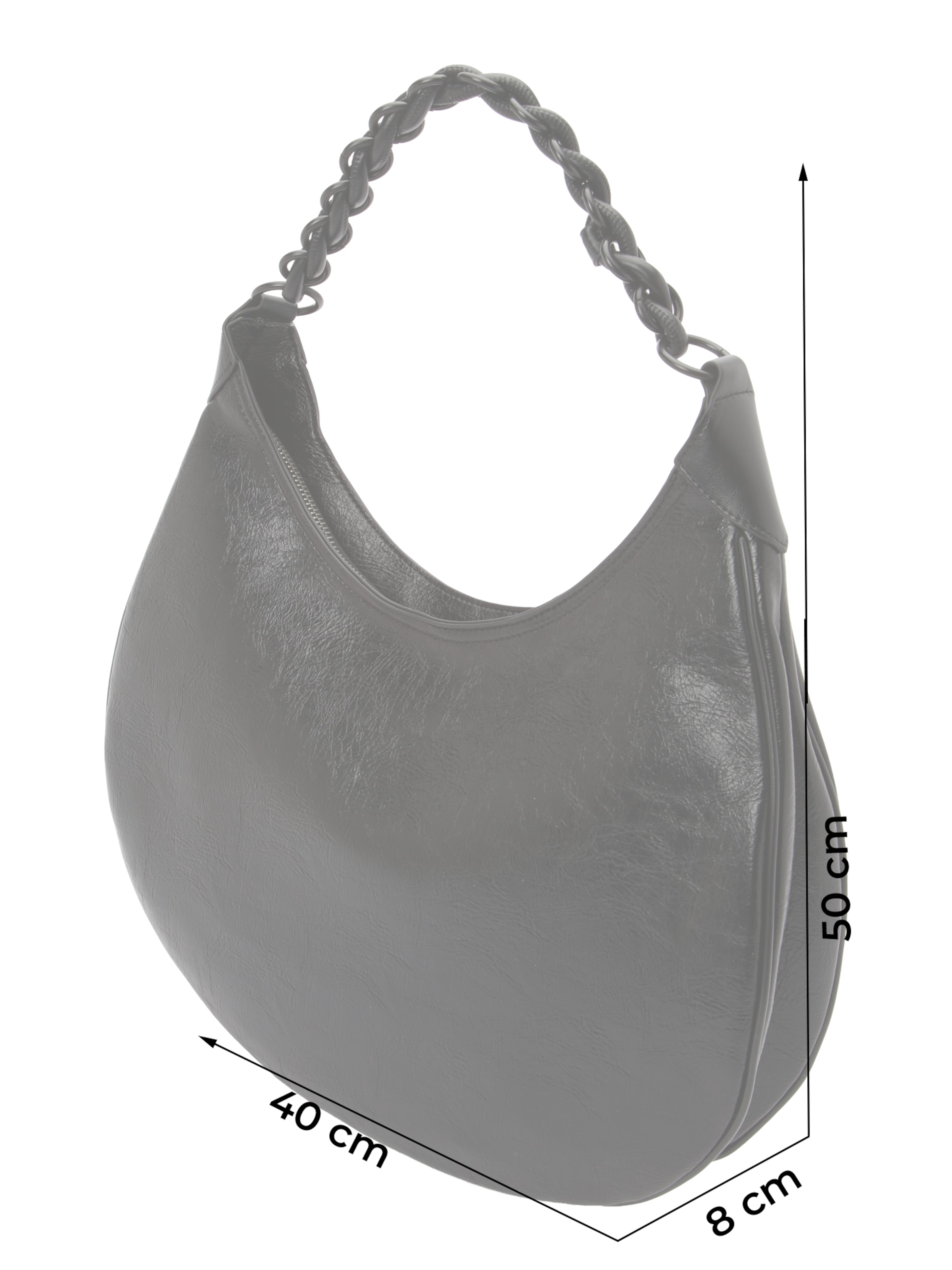 Just Cavalli Torba na ramię w kolorze czarny