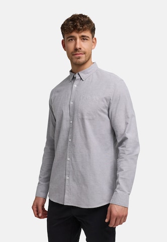 JEFF Comfort fit Button Up Shirt 'Silvwin' in Grey