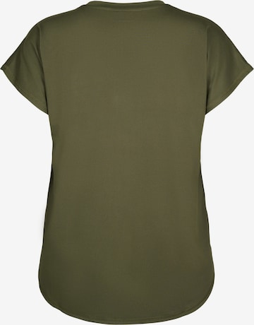 T-shirt 'BASIC' Active by Zizzi en vert