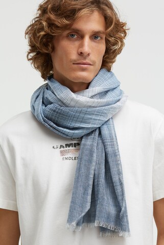CAMP DAVID Scarf in Blue: front