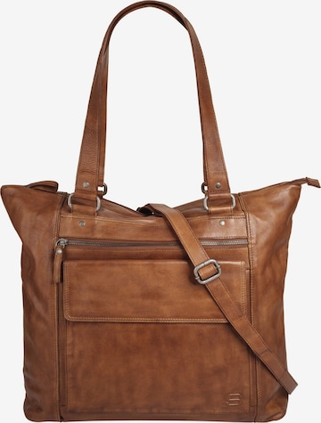 Spikes & Sparrow Shopper in Brown: front