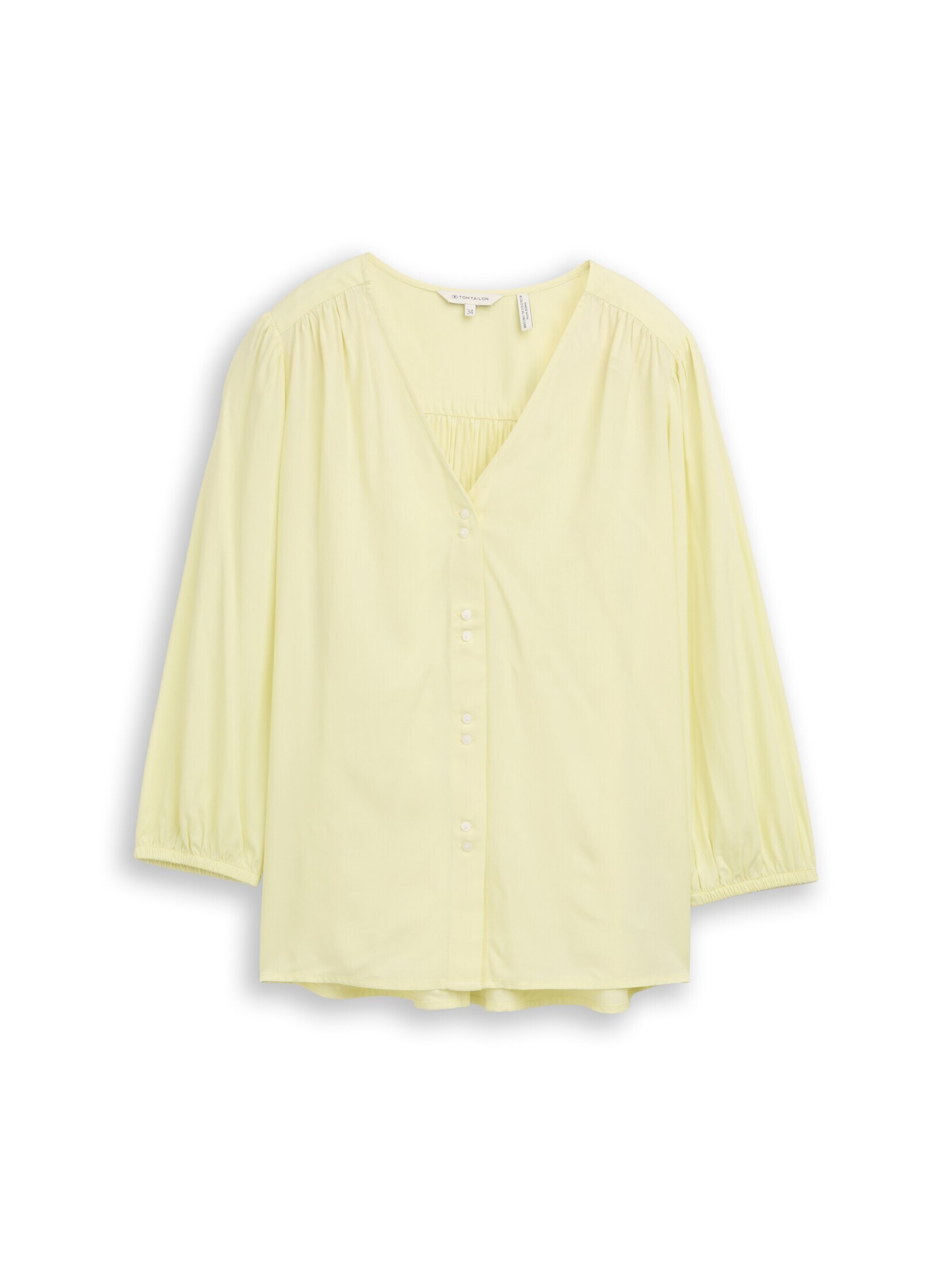 TOM TAILOR Blouse in Geel: voorkant