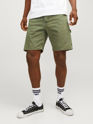 JACK & JONES Свободный крой Джинсы 'JJITony JJCarpenter' в Зеленый: спереди