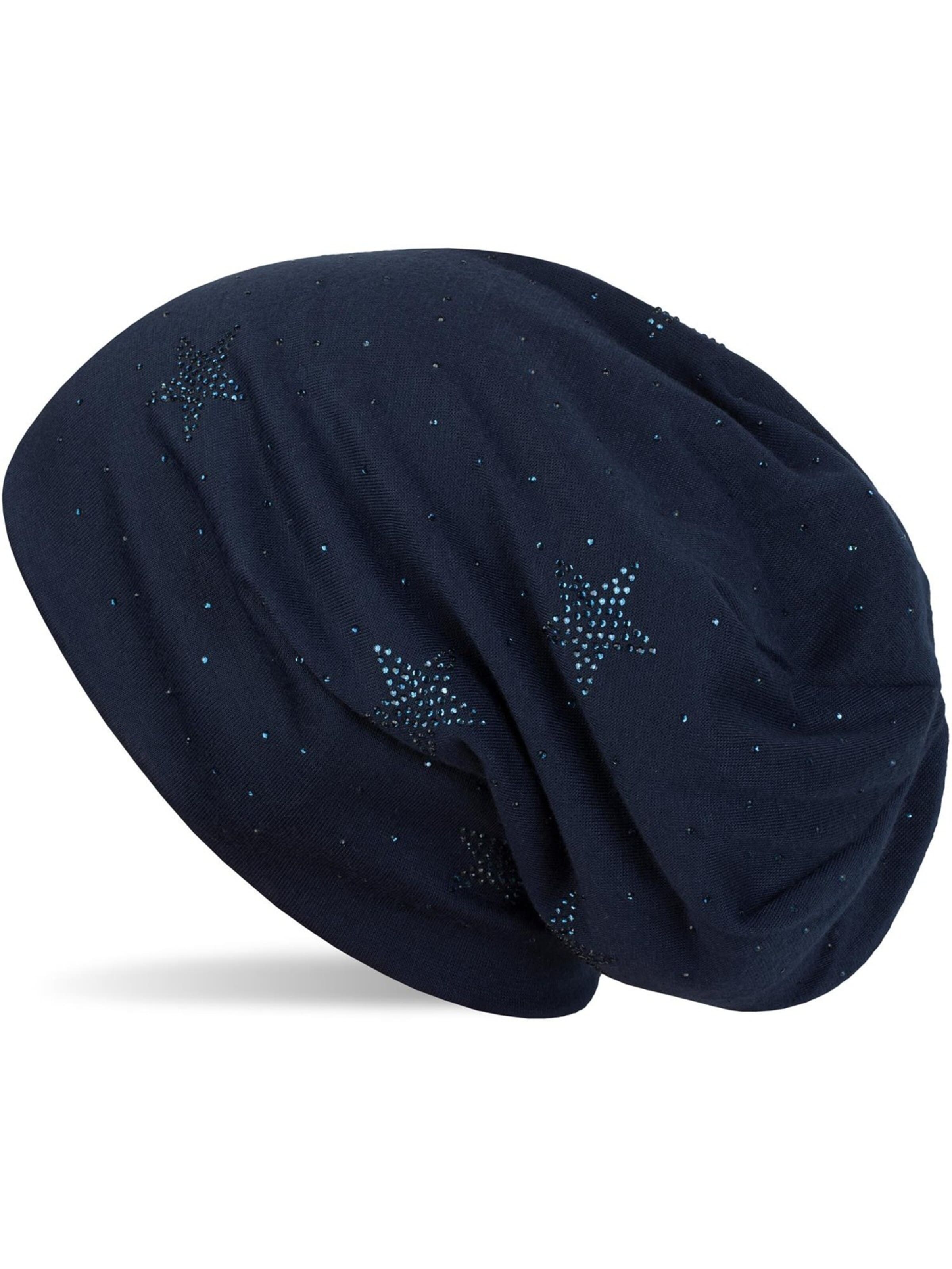 styleBREAKER Beanie 'Beanie mit Strass Sterne' in 54-64 in Night blue, Item view