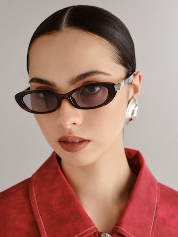 LE SPECS Okulary przeciwsłoneczne 'THE WHISPERER' w kolorze brązowy