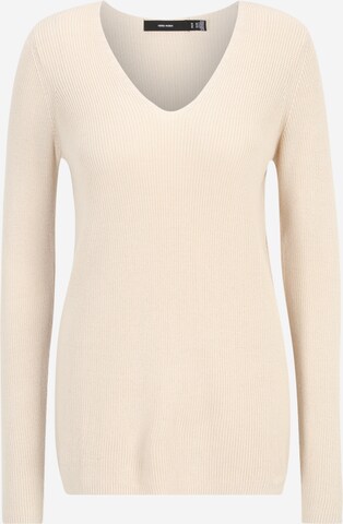 Vero Moda Tall - Pullover 'LEXSUN' em bege: frente