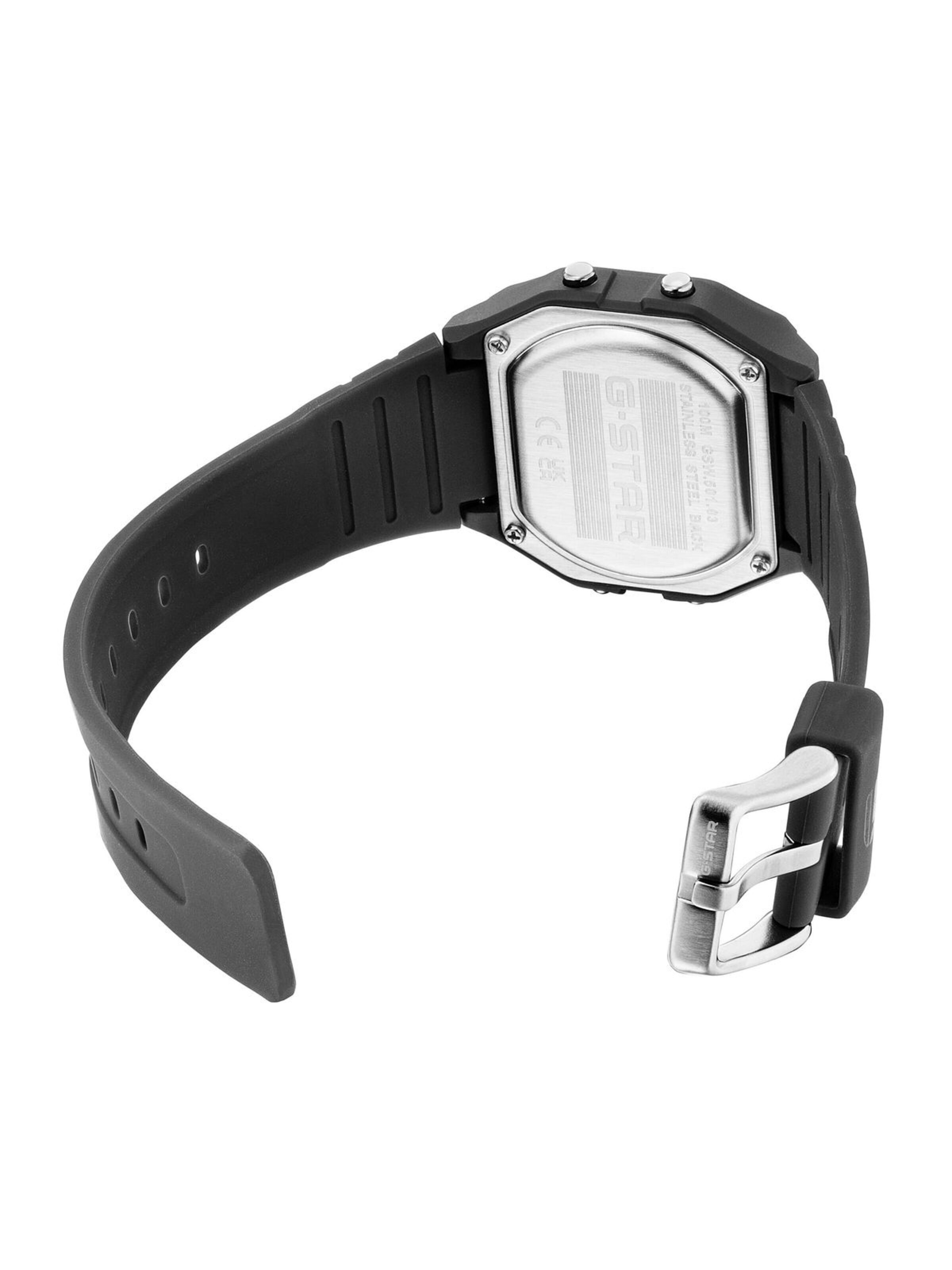 G-STAR Digitaal horloge 'Electronic watch Gridline' in Zwart