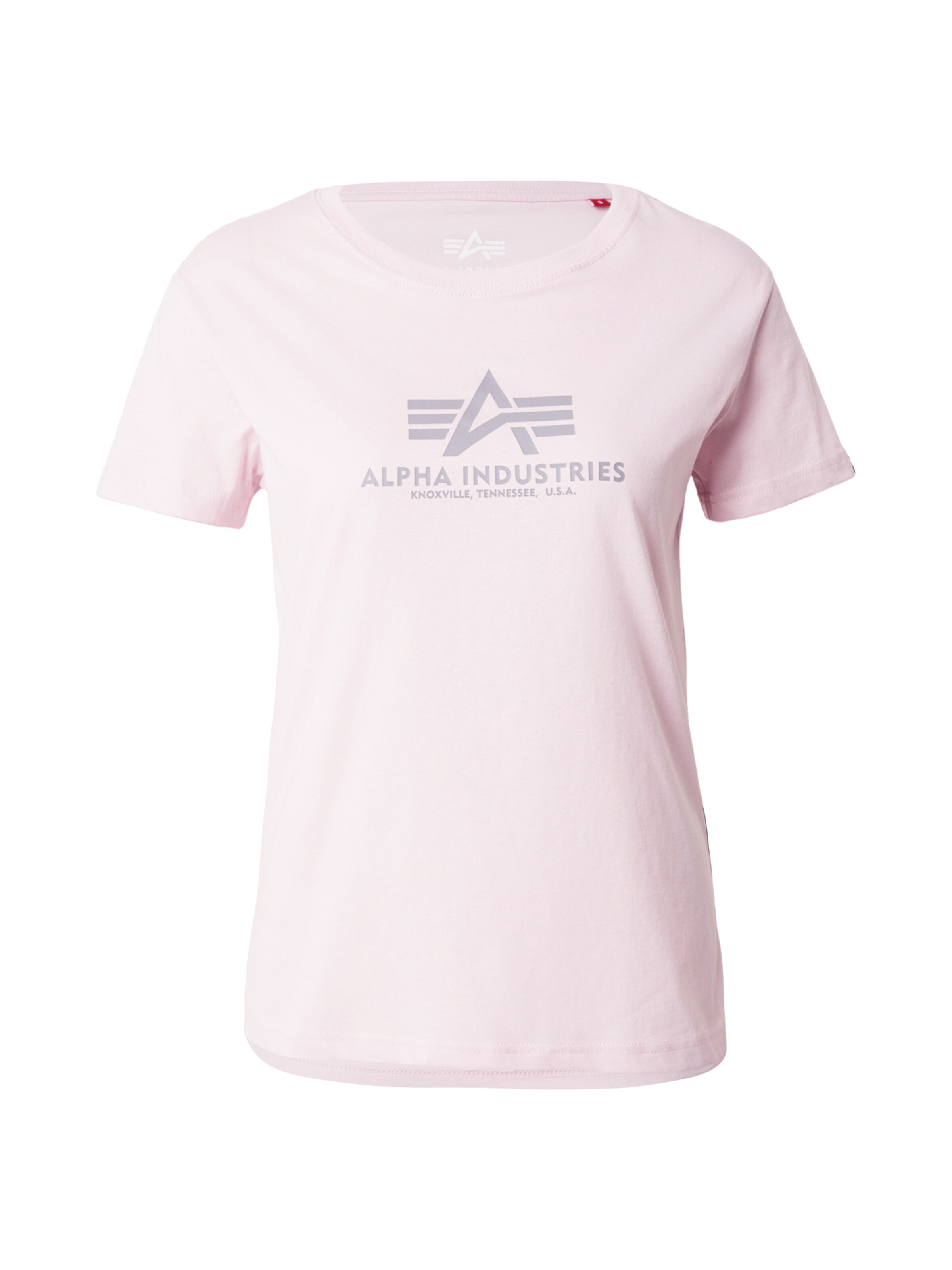 ALPHA INDUSTRIES Shirt in Lila: voorkant