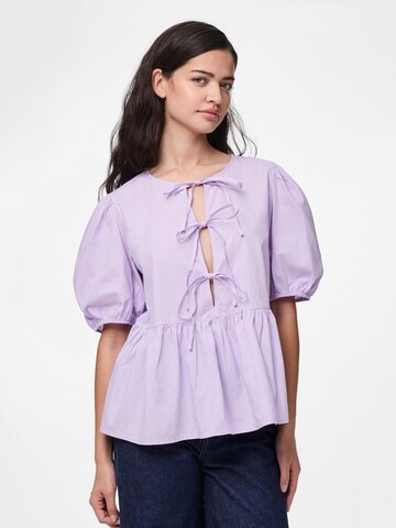 PIECES Blouse 'PCJolly' in Lila: voorkant