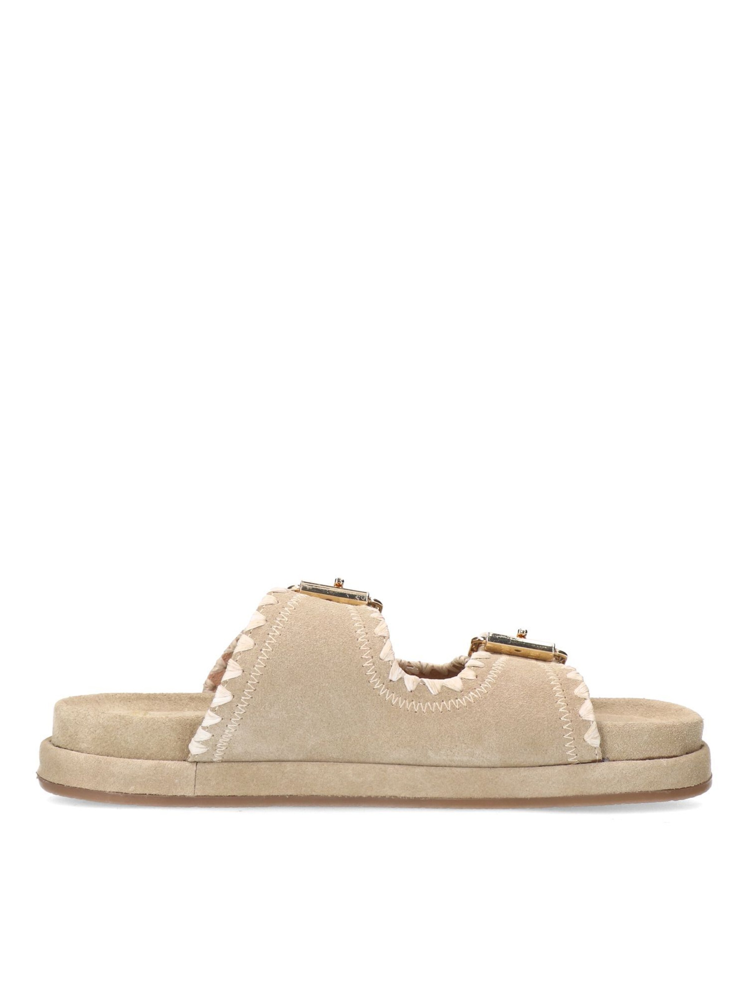MANFIELD Mules in Beige