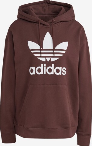 ADIDAS ORIGINALS Sweatshirt 'Trefoil' in Brown: front