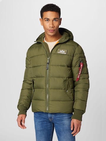 ALPHA INDUSTRIES Functionele jas in Groen: voorkant