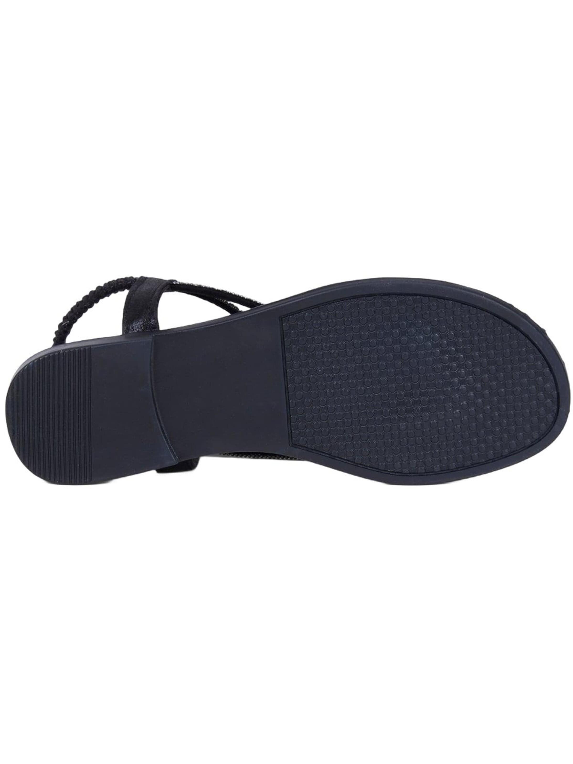 Desa - Sandalias de dedo 'Zehenstegsandalen' en negro