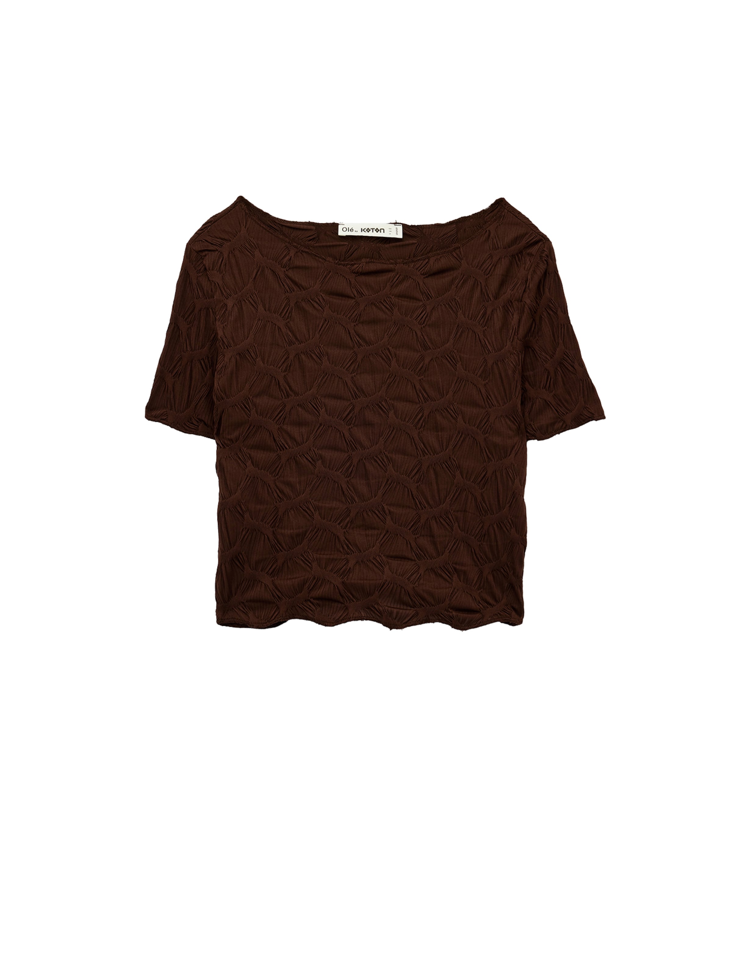 Koton Shirt in Bruin: voorkant