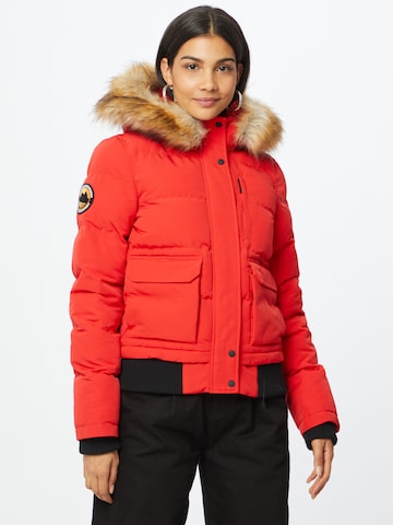 Superdry Winter Jacket 'Everest' in Red: front