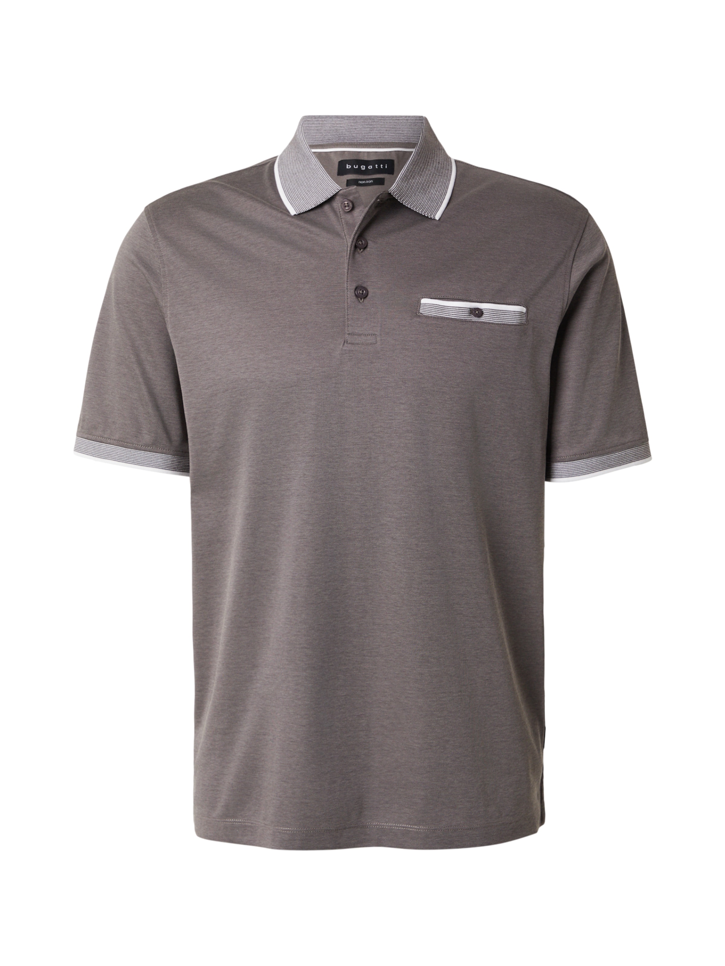 T-Shirt bugatti en gris : devant