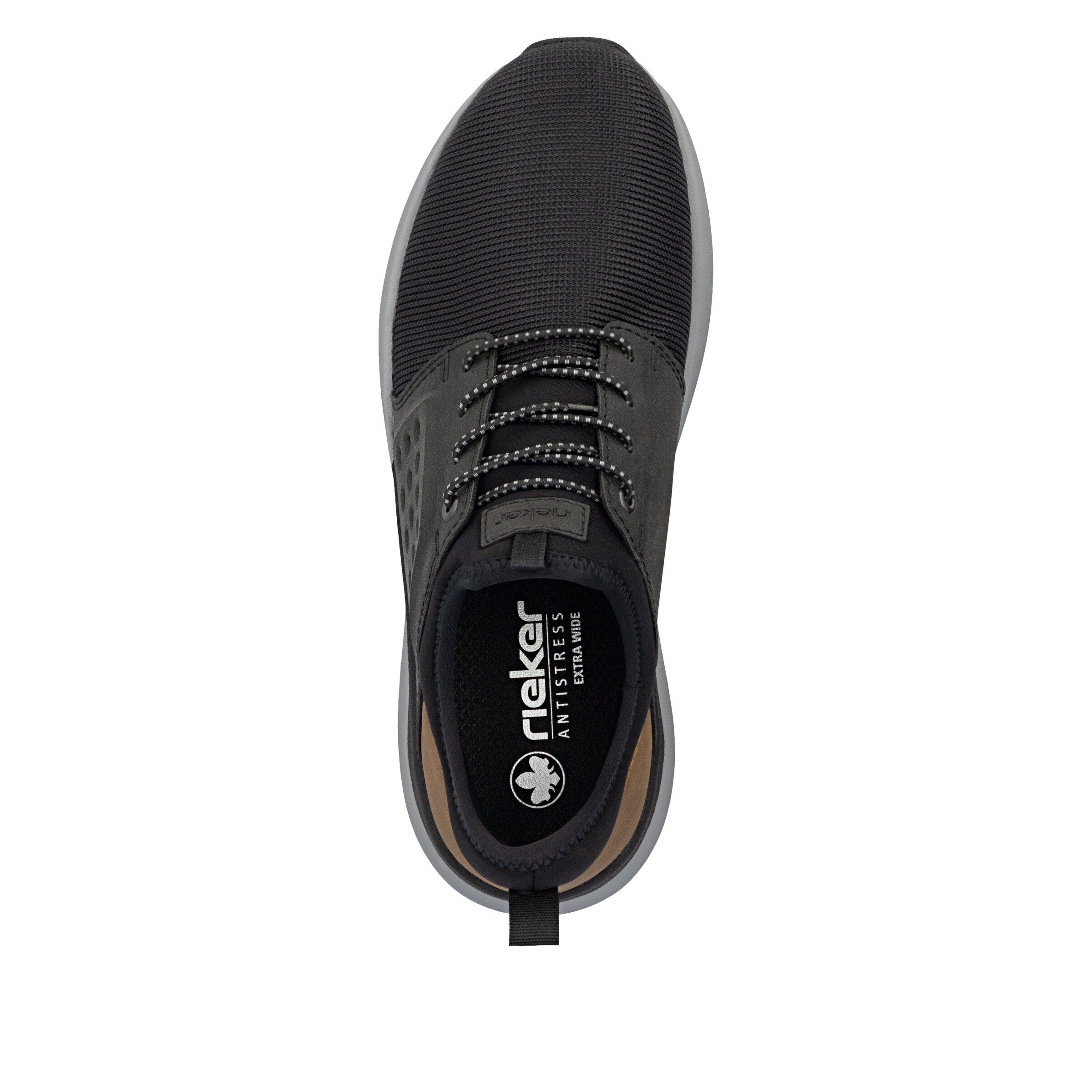 Chaussure de sport à lacets Rieker en noir