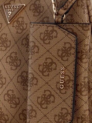 GUESS Nakupovalna torba 'Guess Cabas Lorella Petit Monogramme Latte Logo' | bež barva
