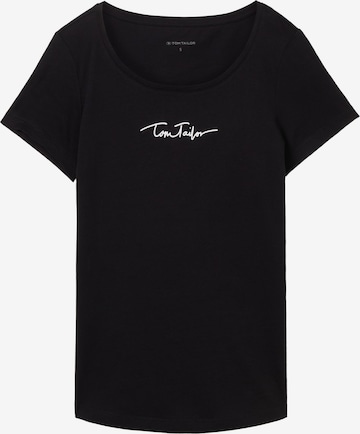 Maglietta di TOM TAILOR in nero: frontale