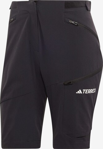 ADIDAS TERREX Regular Outdoorbroek 'Xperior' in Zwart: voorkant