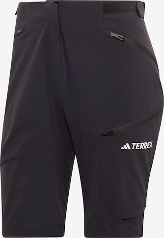 ADIDAS TERREX Regular Outdoor Pants 'Xperior' in Black: front