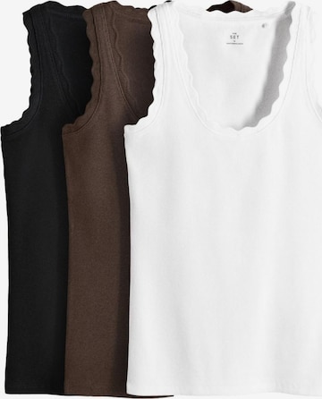 Top di The Set in marrone: frontale