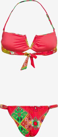 ONLY Bandeau Bikini 'Elina' i rosa