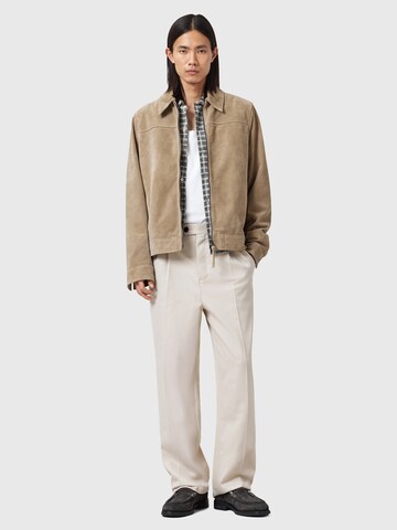 AllSaints regular Παντελόνι με τσάκιση σε γκρι