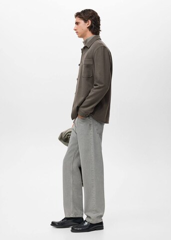 MANGO MAN Comfort Fit Übergangsjacke 'Alludia' in Grau