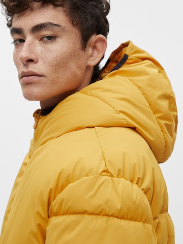 Pull&Bear Winter Jacket in Yellow