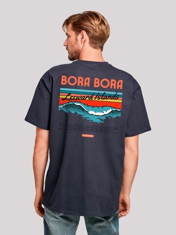 F4NT4STIC T-Shirt 'Bora Bora Leewards Island' in Blau: Vorderseite