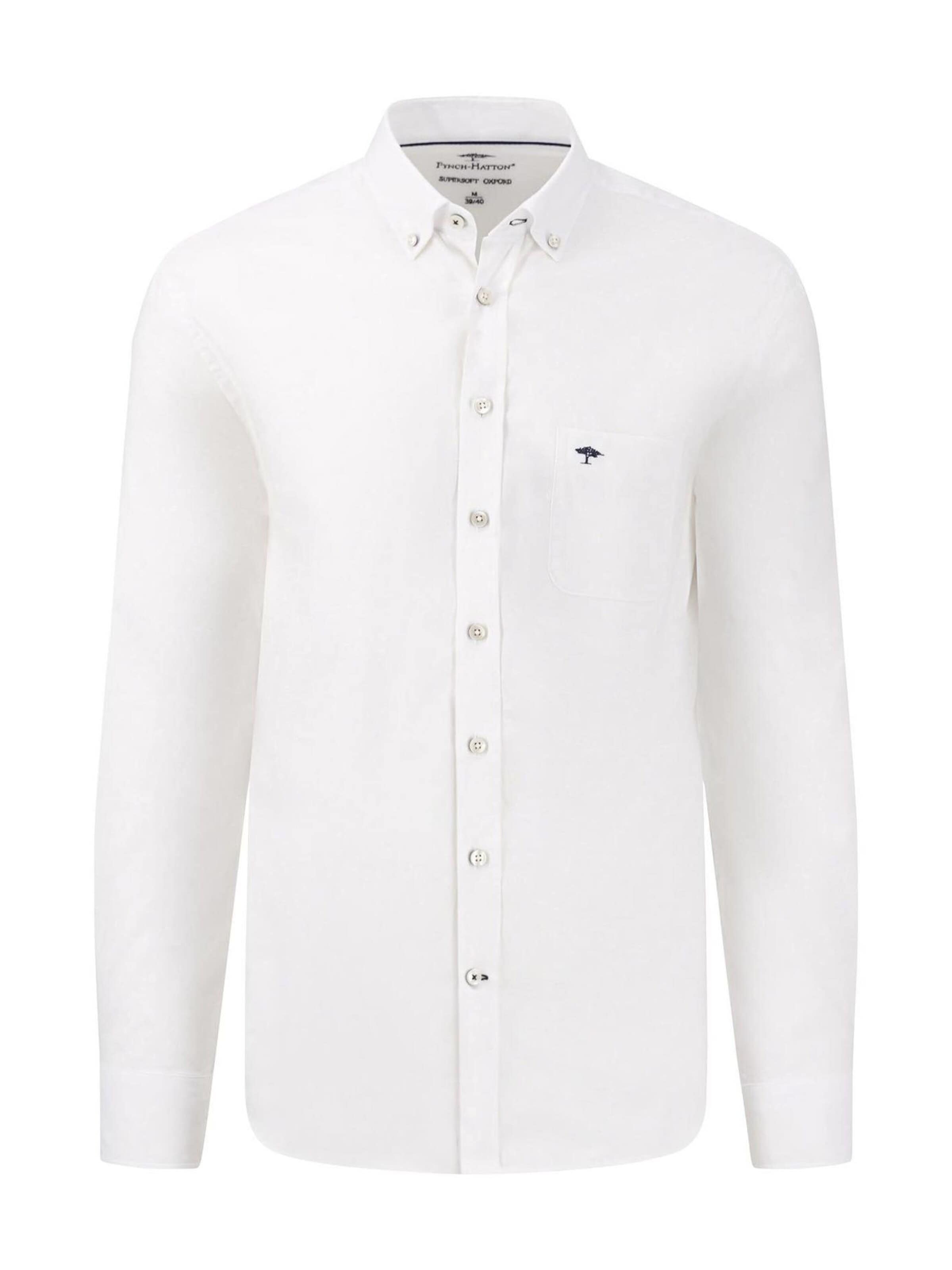 FYNCH-HATTON Regular fit Overhemd in Wit: voorkant