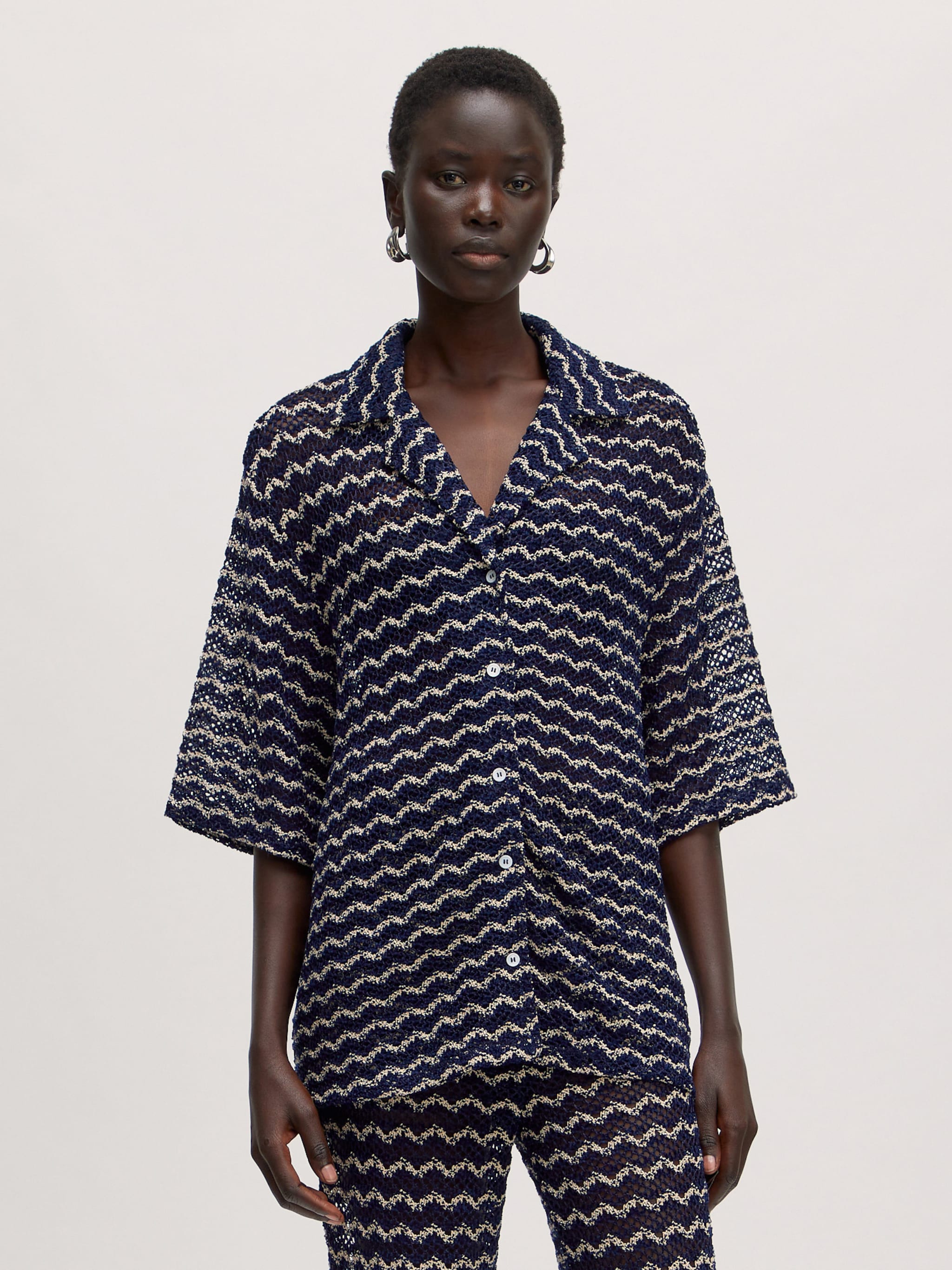 EDITED Producten Shirt 'Kersten' Marine