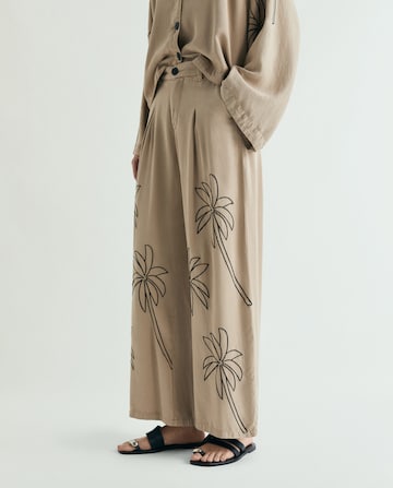 Scalpers Loose fit Pleated Pants ' ' in Brown