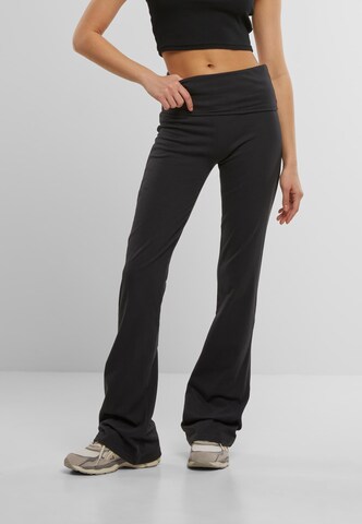 évasé Pantalon DEF en noir