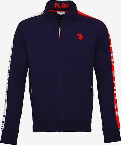 Giacca di felpa U.S. POLO ASSN. di colore blu scuro / rosso / bianco, Visualizzazione prodotti