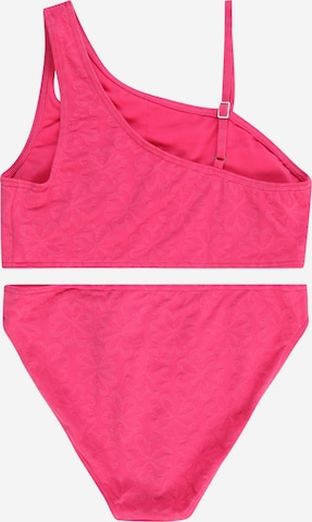 Abercrombie & Fitch Bustier Bikini - rózsaszín