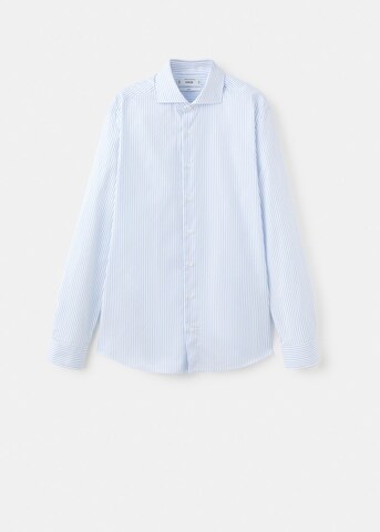 MANGO MAN Slim fit Button Up Shirt 'Pals' in Blue