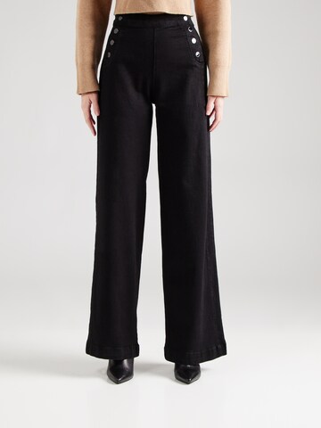Wide leg Jeans di Liu Jo in nero: frontale