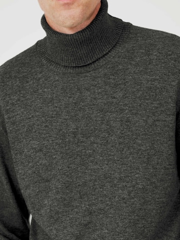 SANVT Pullover 'The Merino Roll Neck' in Grau