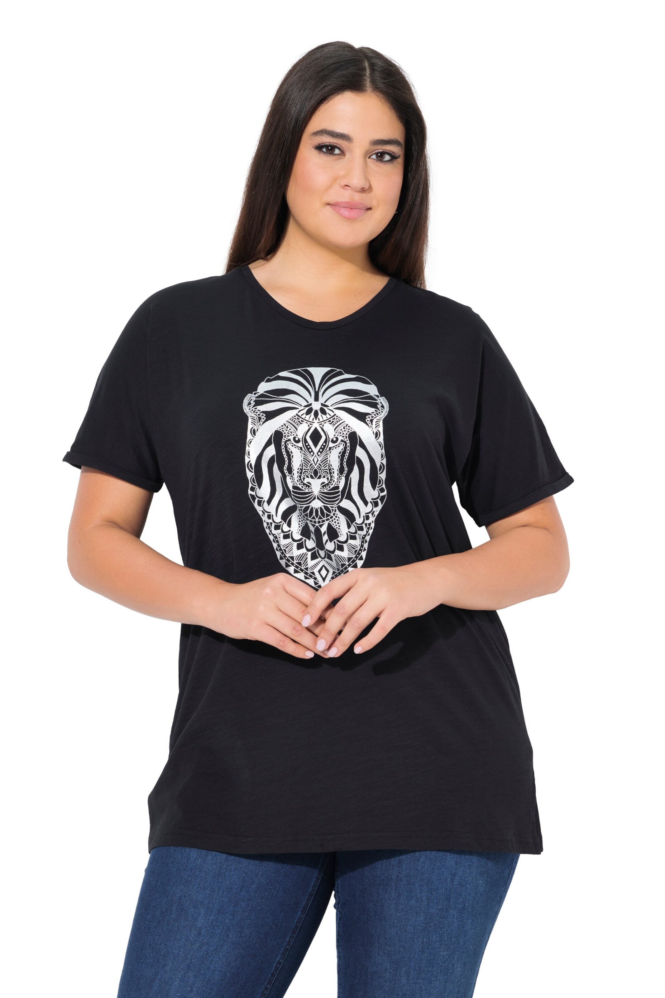Ulla Popken Shirt in Black: front
