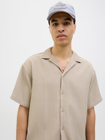 JACK & JONES Comfort Fit Hemd in Beige