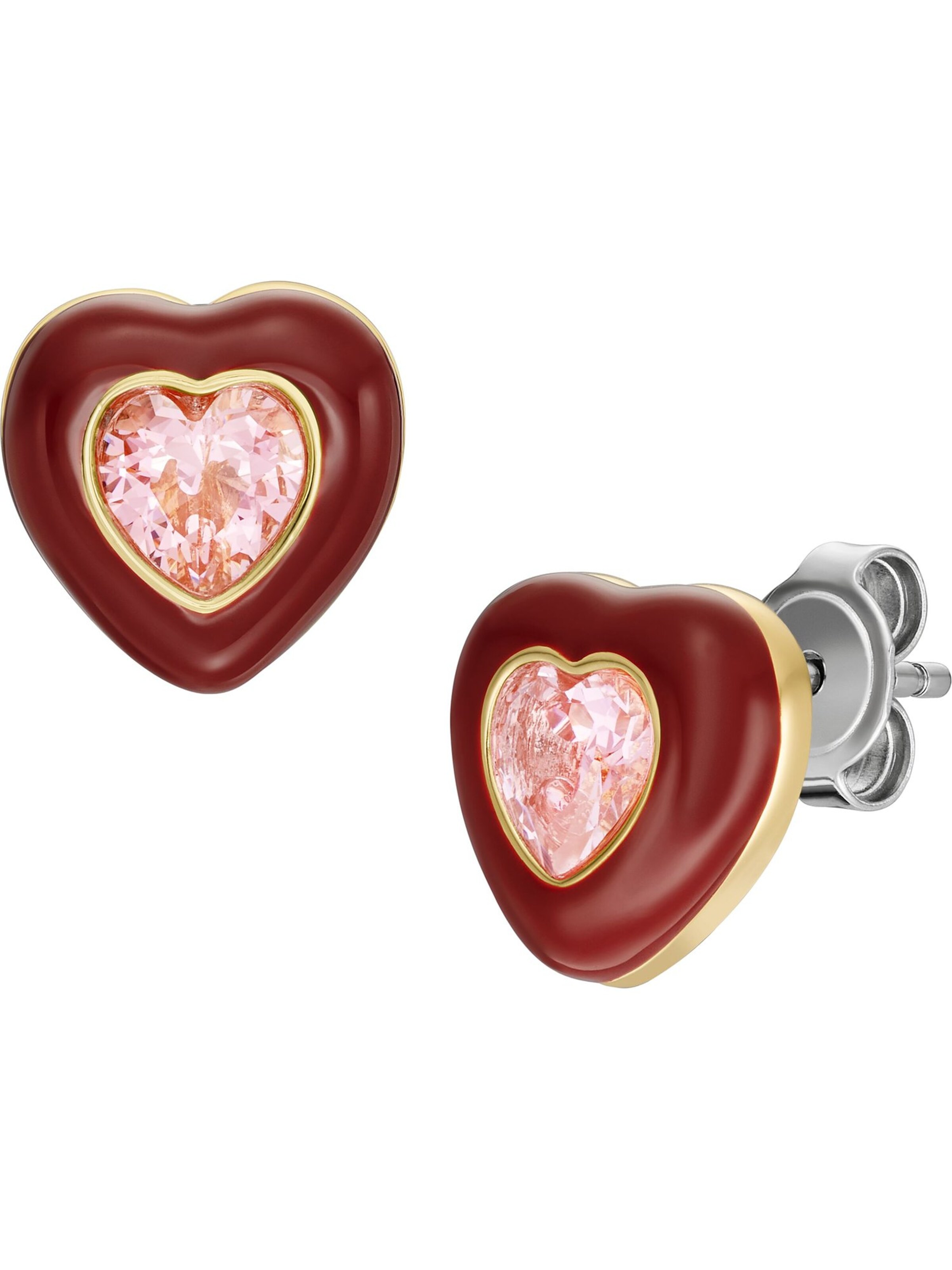 FOSSIL Ohrringe in Rot: Vorderseite