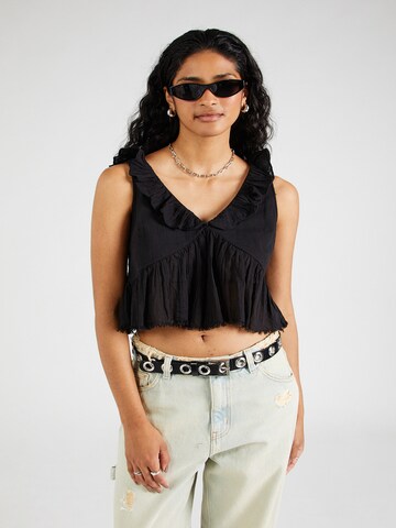 Gina Tricot - Top en negro: frente