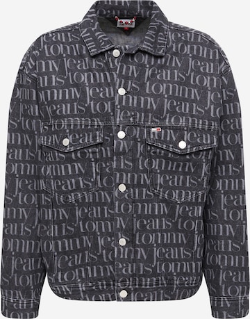 Tommy Jeans - Chaqueta de entretiempo 'Trucker' en gris: frente