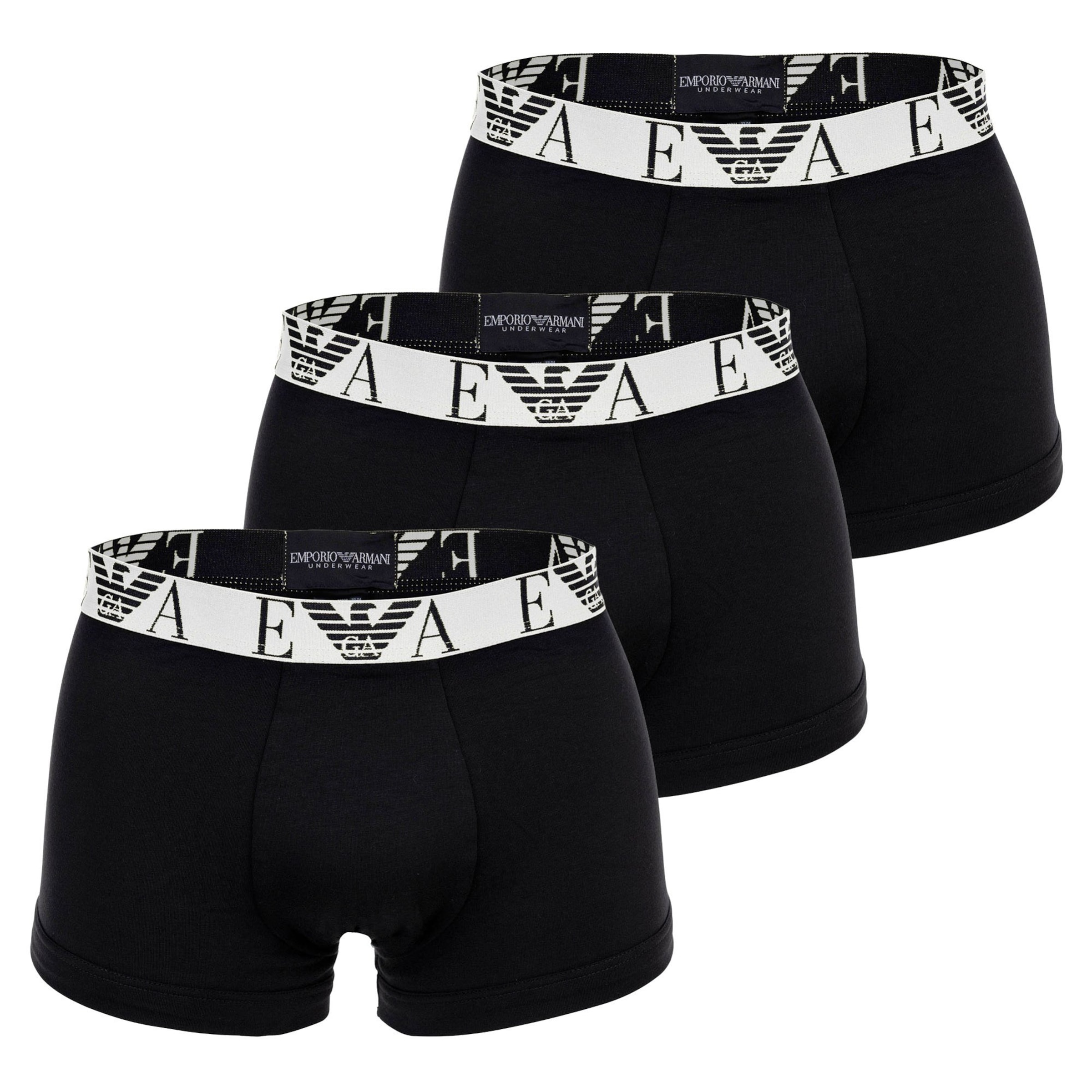 Emporio Armani Шорты Боксеры в Черный: спереди